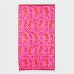 NWT Roller Rabbit x Target - Seahorse Beach Towel Pink